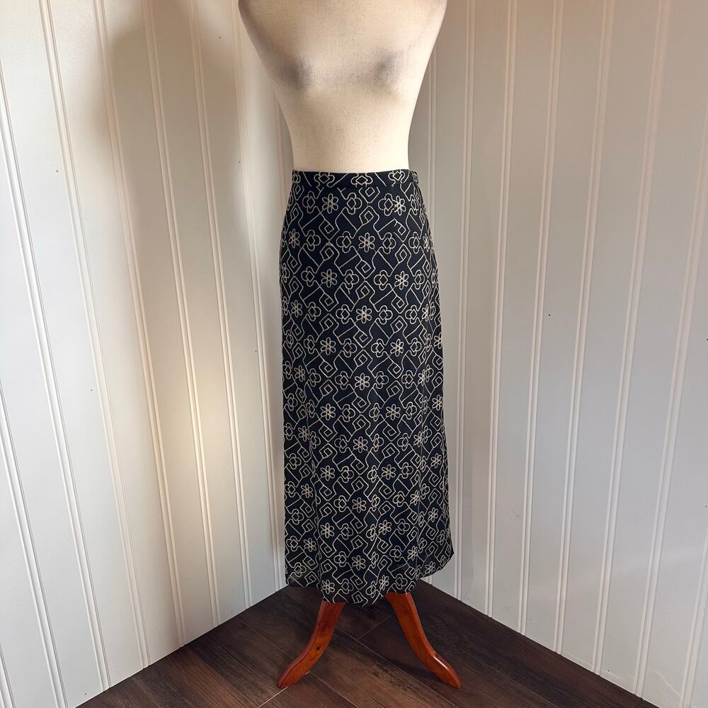 Vintage Y2K Mesh Overlay Maxi Skirt 12